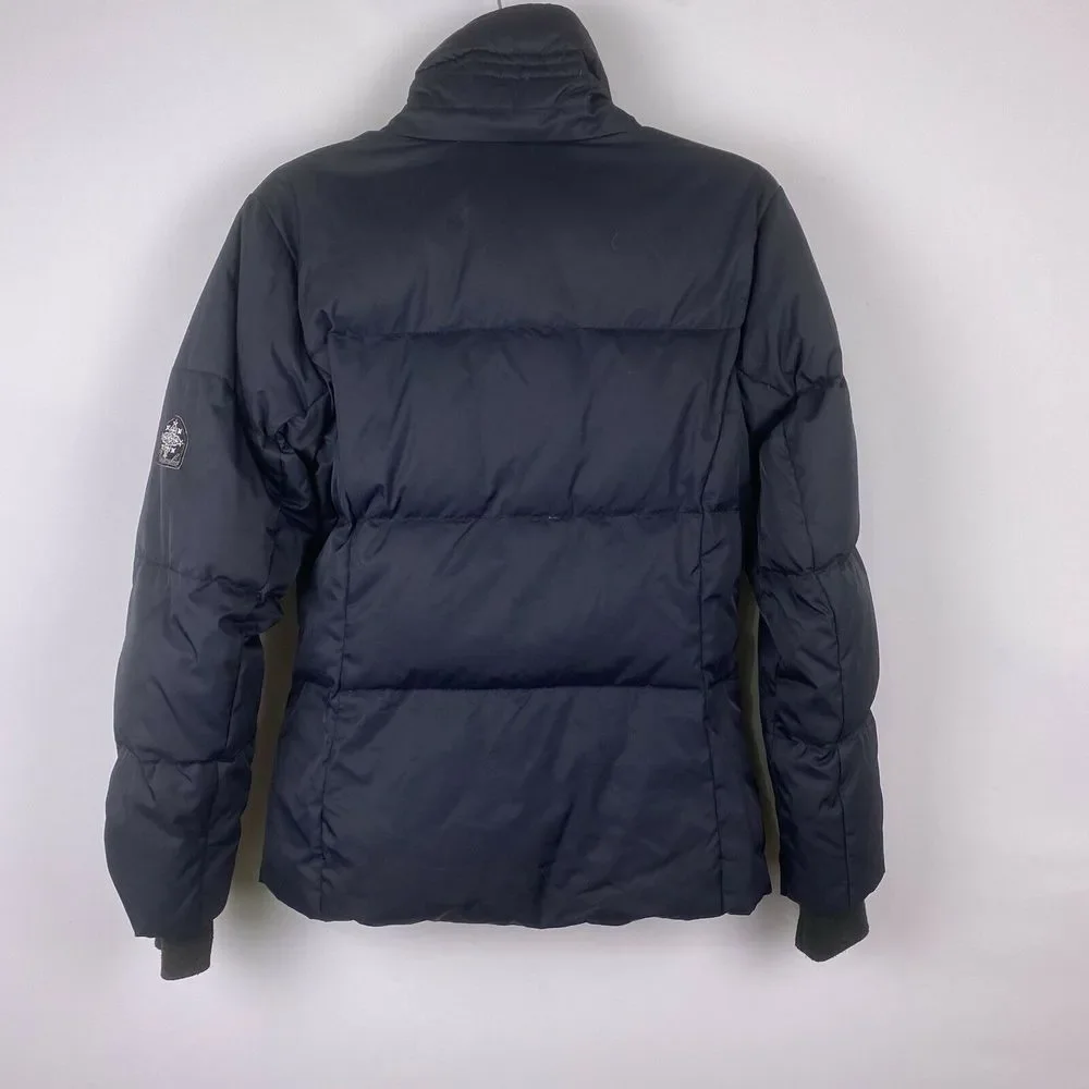 Columbia Black Puffer Down Feather Jacket Winter - Picture 8 of 8
